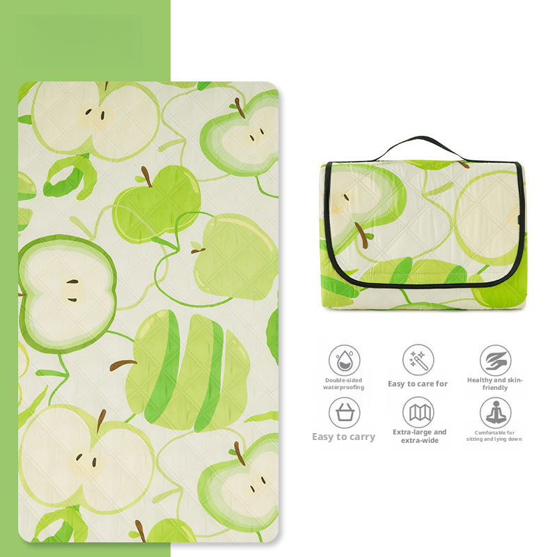 Picknickmatte aus Aluminiumfolie, feuchtigkeitsbeständig, tragbare Camping-Rasenmatte_voghion.com