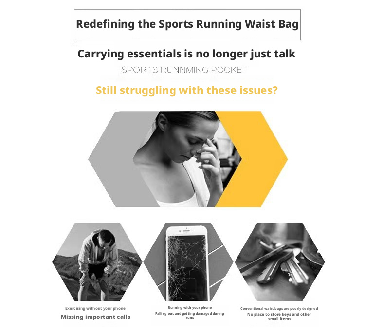 Sac banane de sport étanche pour course cyclisme et extérieur_voghion.com