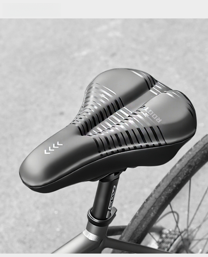 Bicycle Seat Cushion Silicone Shock-absorbing Breathable Saddle Cover_voghion.com