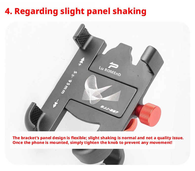 Suporte para celular de bicicleta em alumínio, abraçadeira guidão_voghion.com