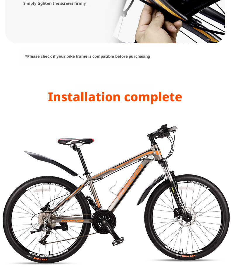 Mountainbike Schutzblech Set Universal Für Vorder- Und Hinterrad_voghion.com