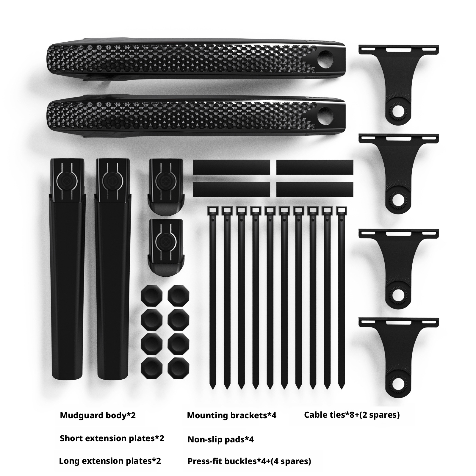 Adjustable Bicycle Mudguard Set Front And Rear Splash Guard_voghion.com