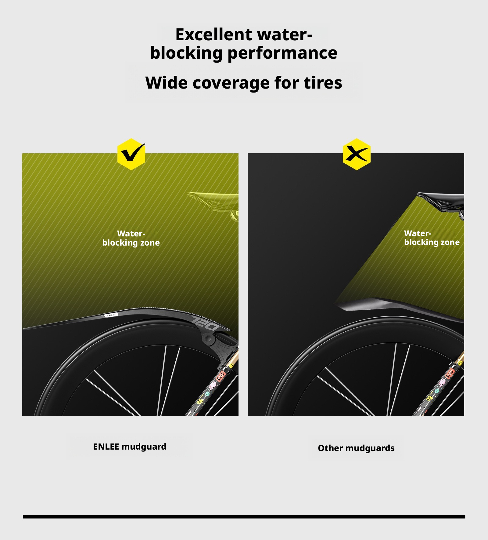 Adjustable Bicycle Mudguard Set Front And Rear Splash Guard_voghion.com