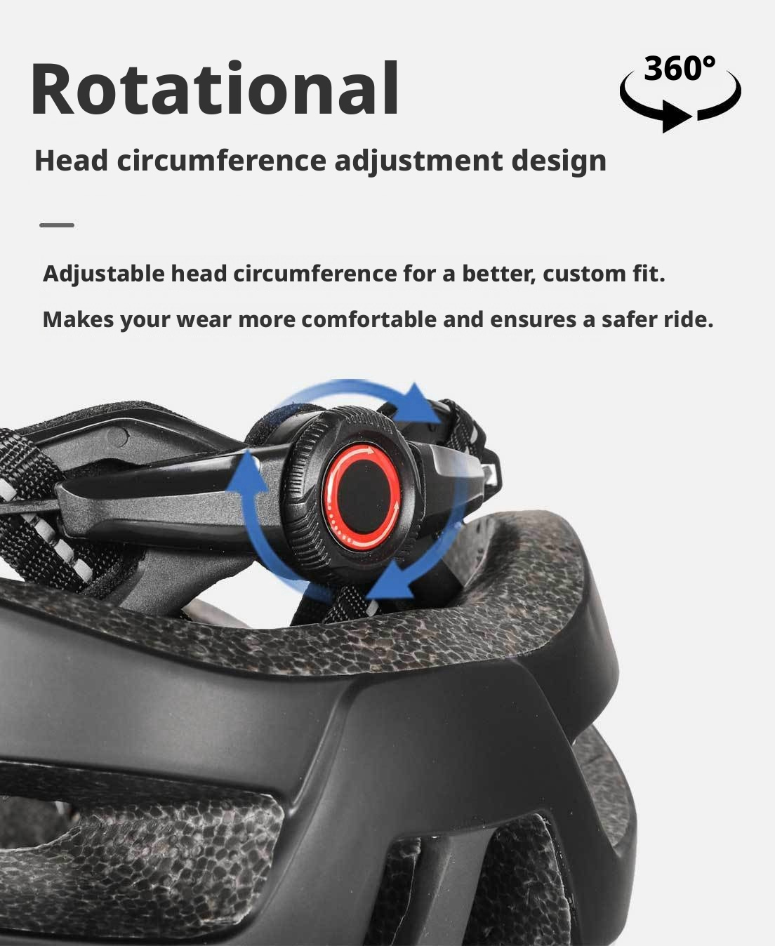 Gradient Colour Road & Mountain Bike Helmet With Integrated Goggles_voghion.com