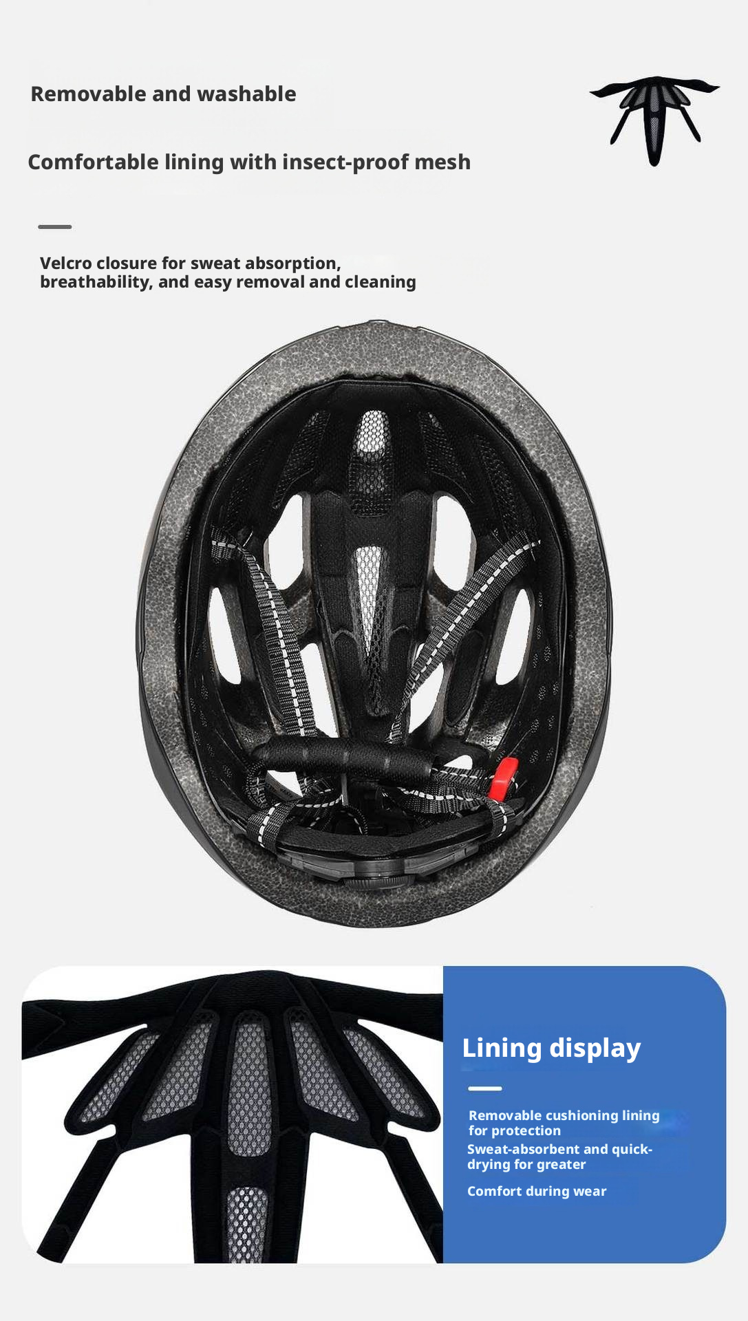 Gradient Colour Road & Mountain Bike Helmet With Integrated Goggles_voghion.com