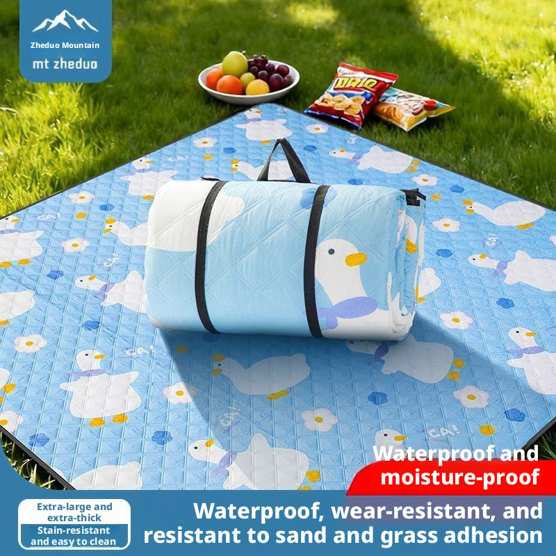 Waterproof Picnic Blanket, Large Sandproof Camping Mat With Aluminum Foil Backing, Boho Pattern Portable Outdoor Blanket For Picnic, Beach, Hiking_voghion.com