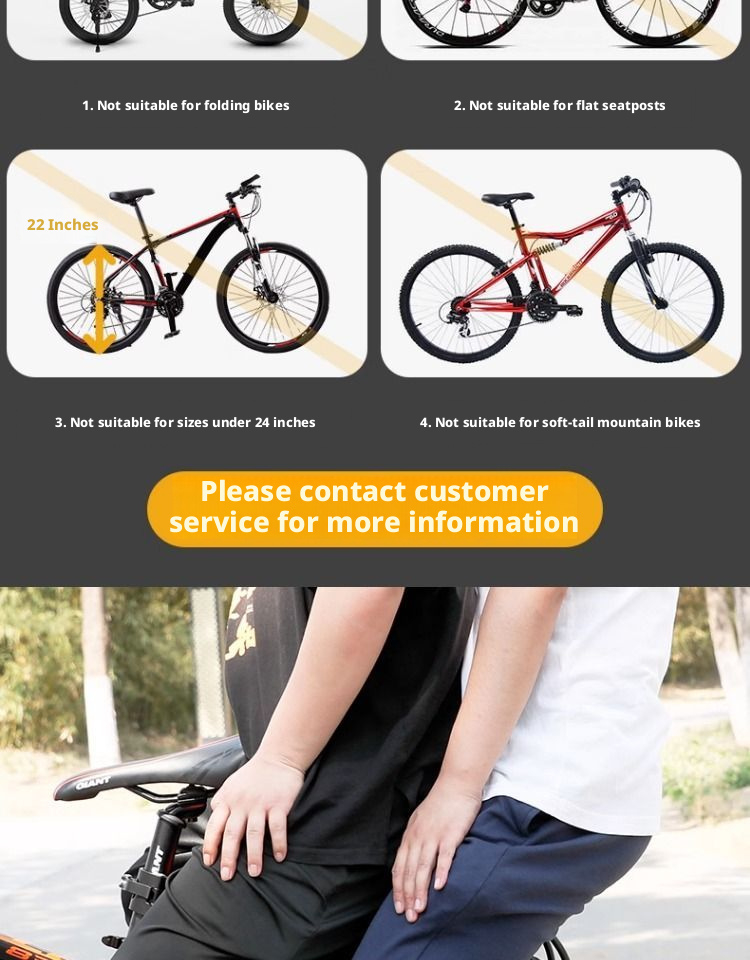 Portapacchi posteriore universale per biciclette Merida, in grado di trasportare passeggeri, adatto per mountain bike e bici da strada._voghion.com