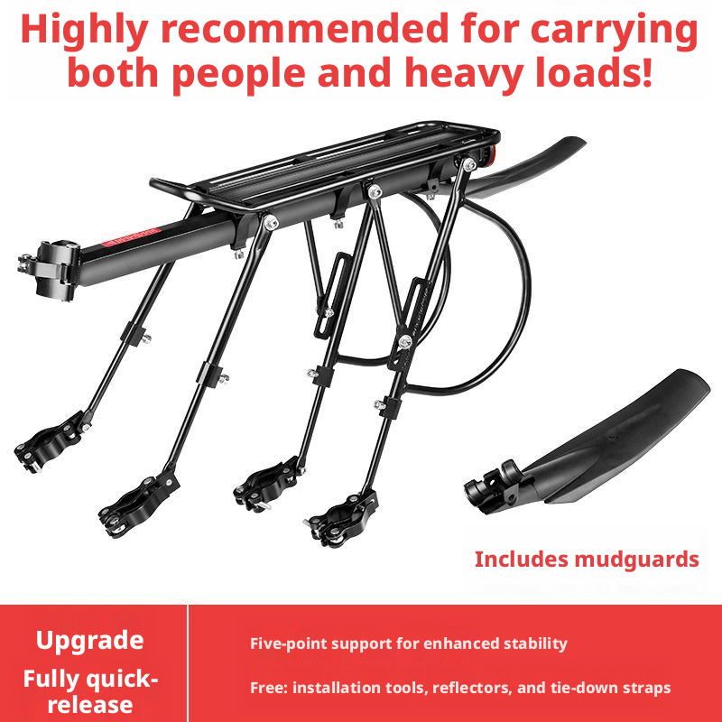 Portapacchi posteriore universale per biciclette Merida, in grado di trasportare passeggeri, adatto per mountain bike e bici da strada._voghion.com