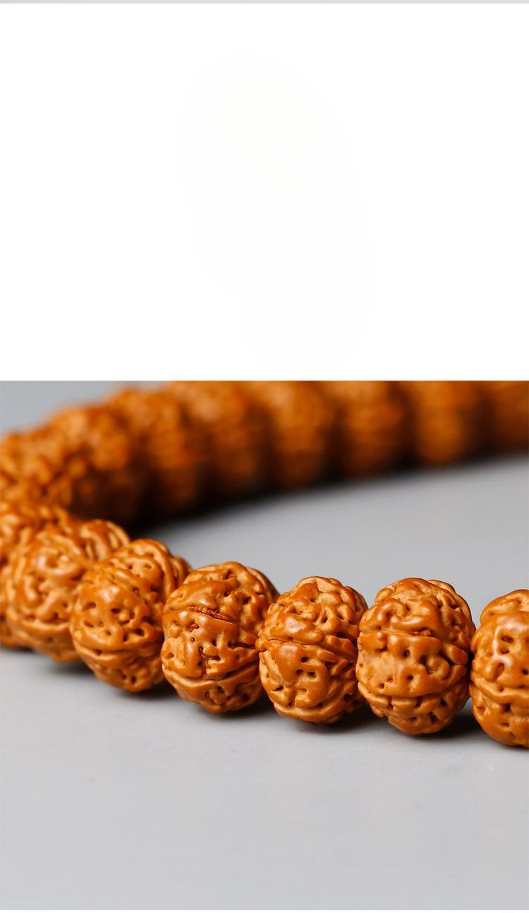 Bracciale di perle rudraksha naturali per uomo e donna_voghion.com