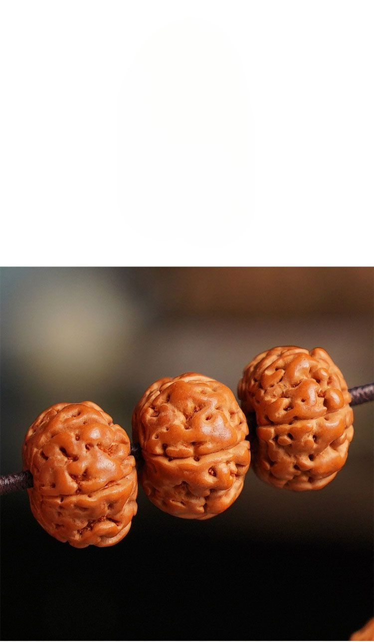 Bracciale di perle rudraksha naturali per uomo e donna_voghion.com