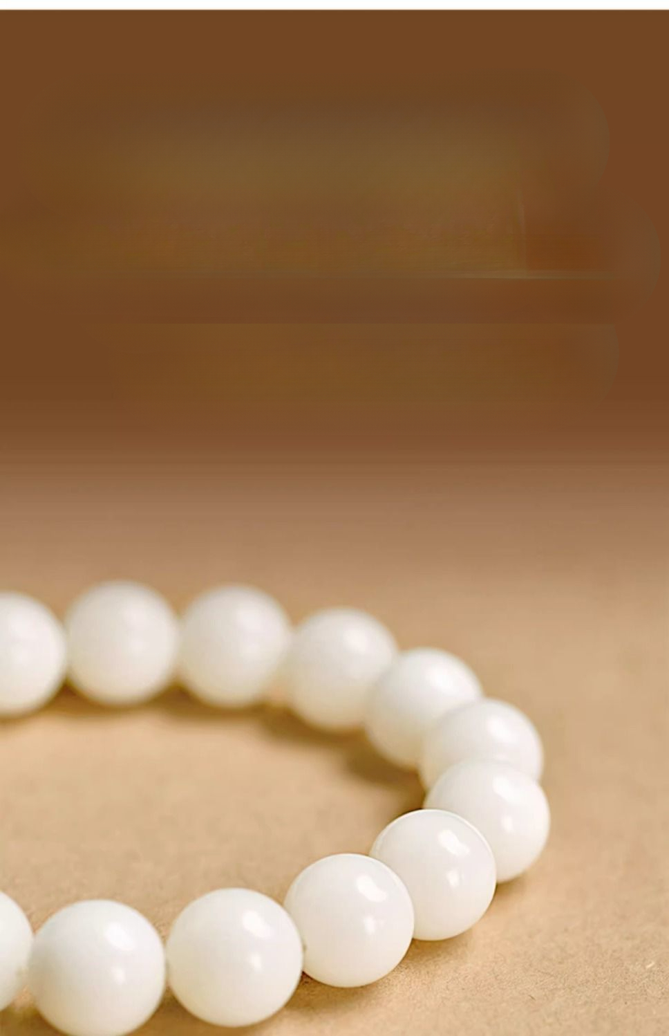 Bracciale con perle di giada bianca cristallina uomo e donna_voghion.com