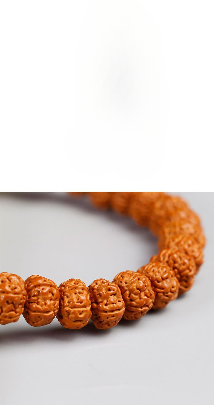 Bracciale di perle rudraksha naturali per uomo e donna_voghion.com