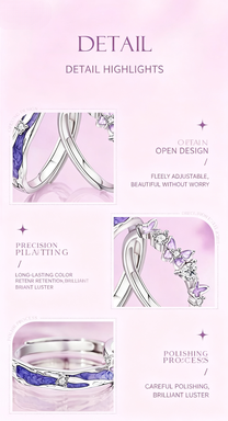 Starlight Butterfly Ring Unique Exquisite Couple Jewellery Gift_voghion.com