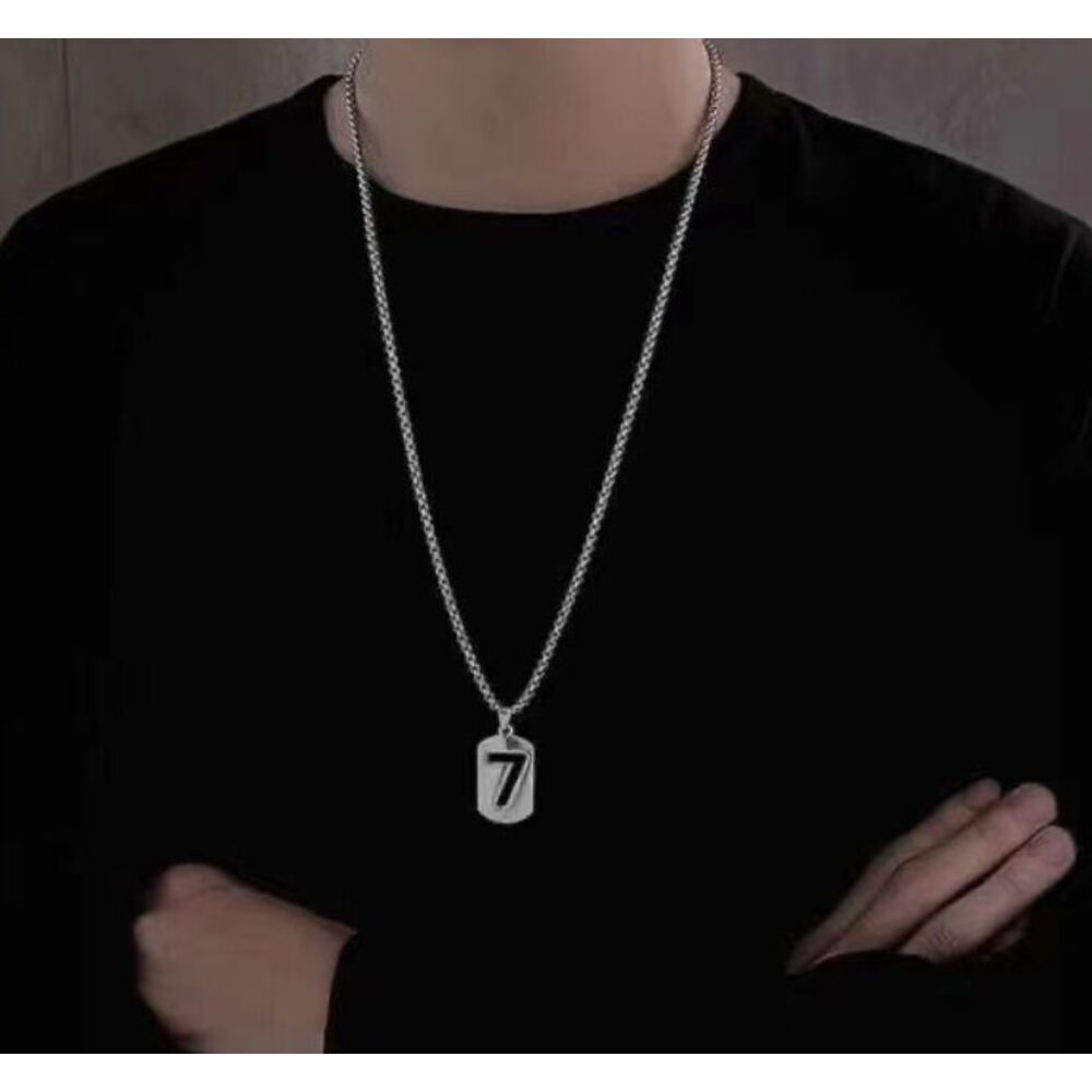 Titanium Steel Necklace Set For Men Versatile Sweater Chain_voghion.com