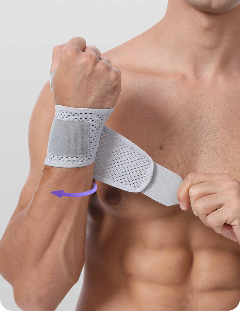 Elastic Compression Wrist Support For Tennis And Badminton_voghion.com