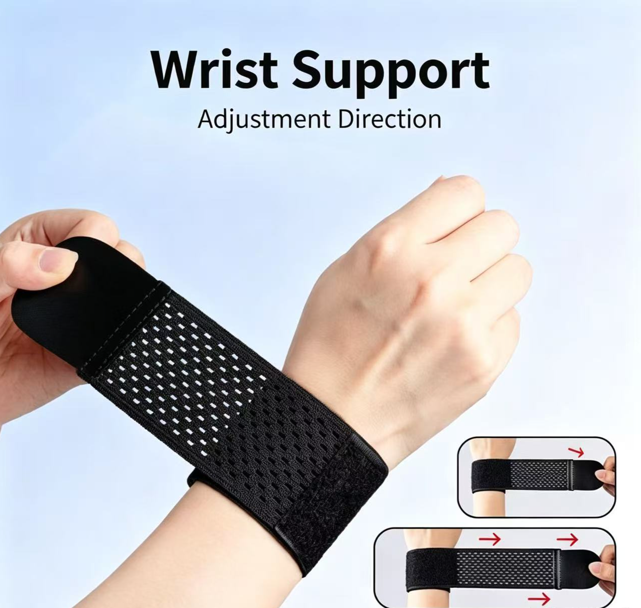 Wrist Brace Sprains, Support Sleeve, Tendon Sheath Pain Relief, Sports Joint Wristband For Men, Badminton Wrist Strap_voghion.com