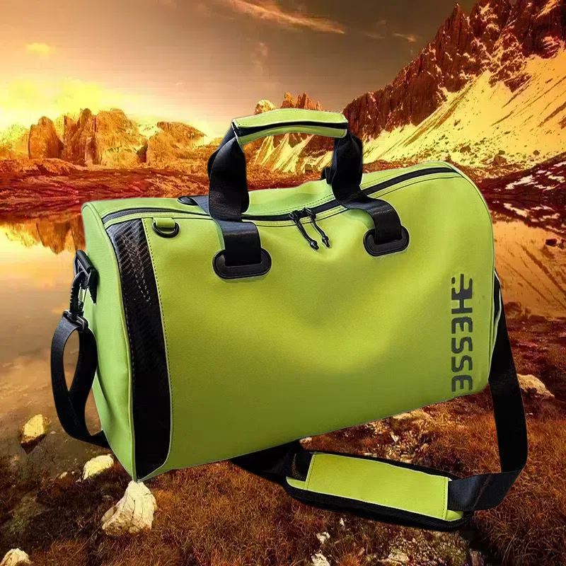 Large-Capacity Unisex Travel Duffel Bag With Wet/Dry Separation, Portable Sports Gym & Cycling Tote For Short Trips_voghion.com