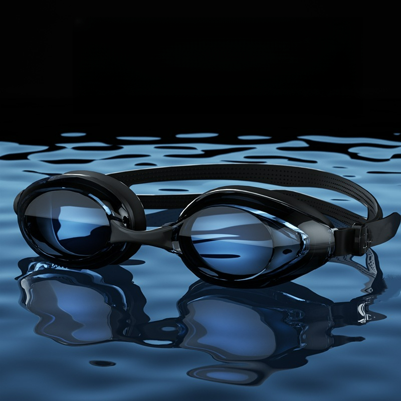 Professionelle Taucherbrille für Erwachsene, großes Gestell, HD-Qualität, wasserdicht, beschlagfrei, mit Sehstärke._voghion.com