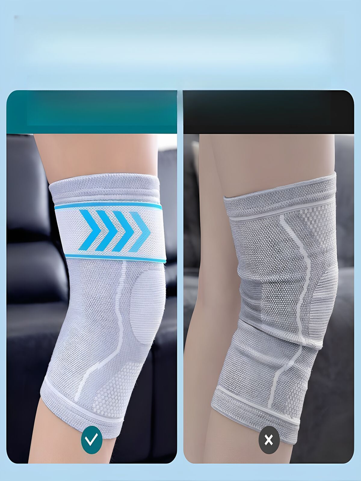 Strap-On Anti-Slip Brace For Warmth And Protection Of The Knee Joint, Meniscus Injury, Old Cold Legs, Joint Protection,_voghion.com