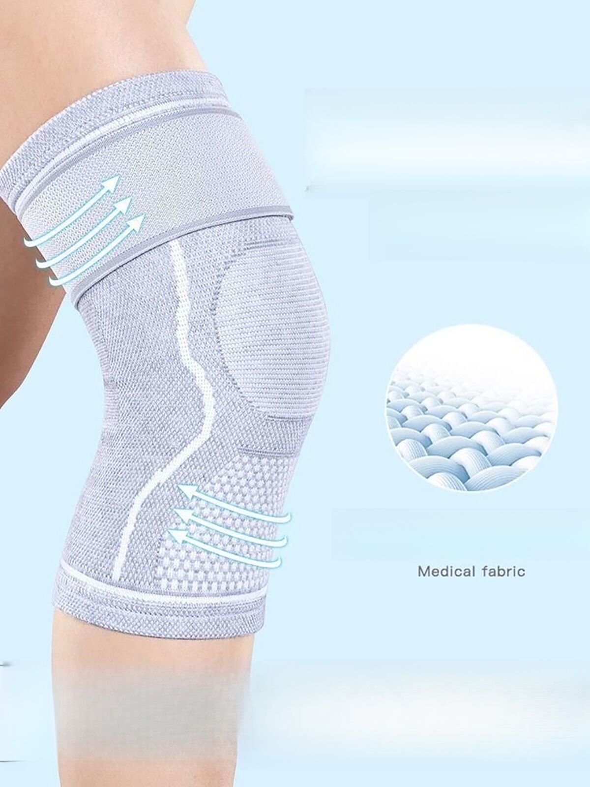 Strap-On Anti-Slip Brace For Warmth And Protection Of The Knee Joint, Meniscus Injury, Old Cold Legs, Joint Protection,_voghion.com