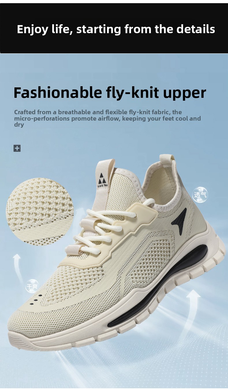 Breathable Black Safety Trainers For Men Non-slip Work Shoes_voghion.com