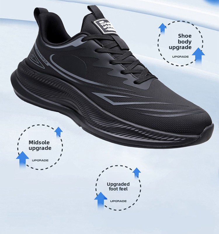 Mens Lightweight Breathable Mesh Running Shoes For Sports_voghion.com