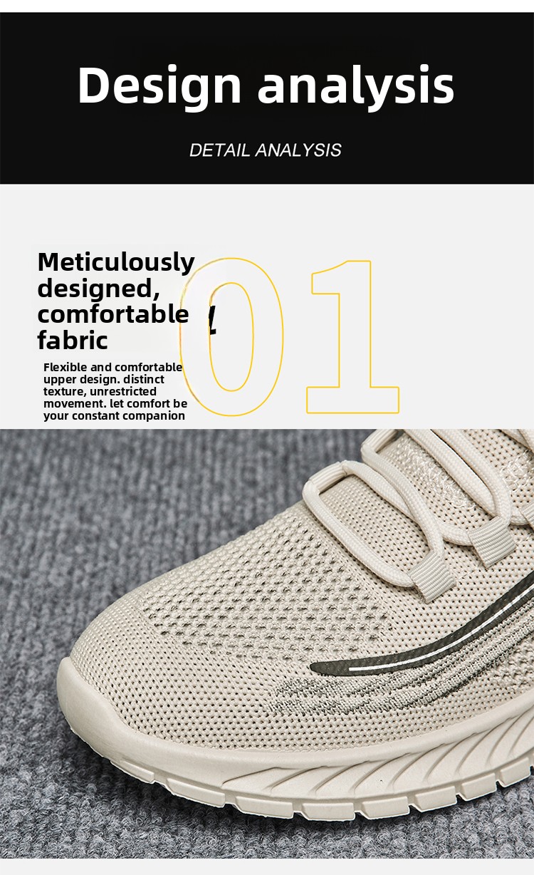 Flyknit Walking Shoes For Men Breathable Summer Mesh Trainers_voghion.com