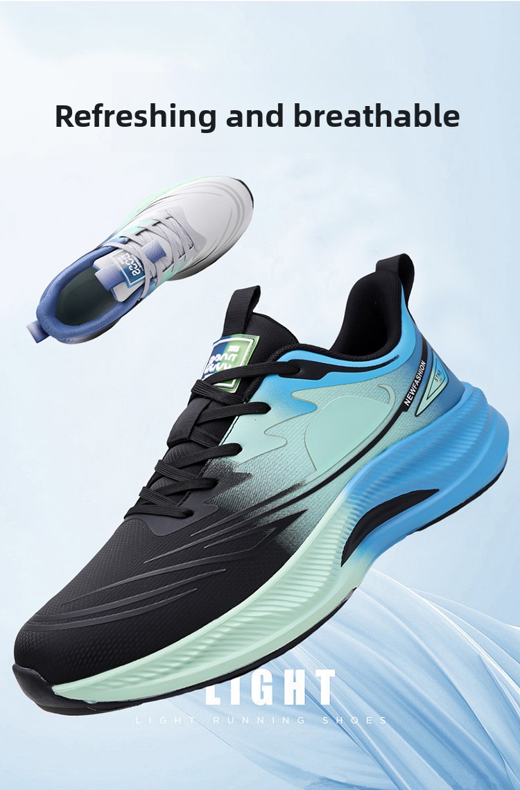 Mens Lightweight Breathable Mesh Running Shoes For Sports_voghion.com