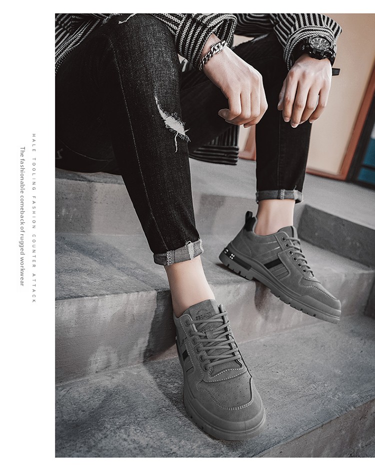 Breathable Mens Safety Work Shoes For Construction Sites Waterproof_voghion.com