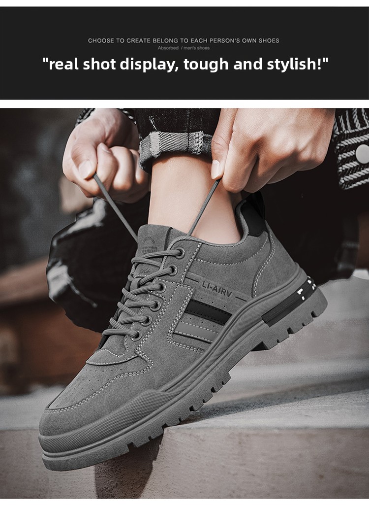 Breathable Mens Safety Work Shoes For Construction Sites Waterproof_voghion.com