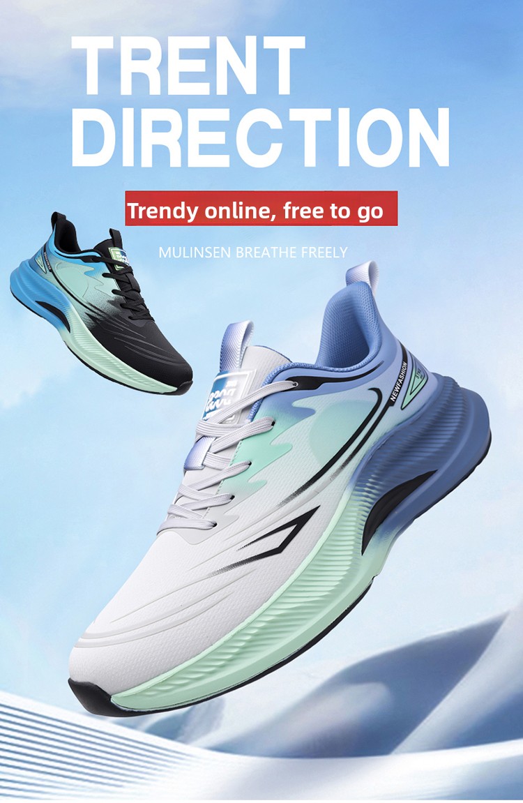 Mens Lightweight Breathable Mesh Running Shoes For Sports_voghion.com