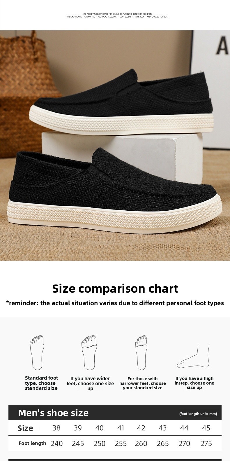 Canvas Summer Breathable Linen Trainers Lightweight Slip-on Shoes_voghion.com