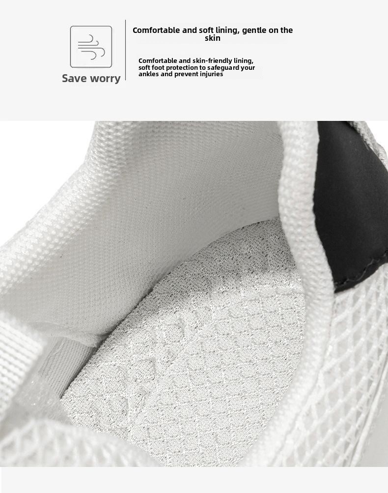 Men's Breathable Mesh Running Shoes Soft Sole Versatile Trainers_voghion.com