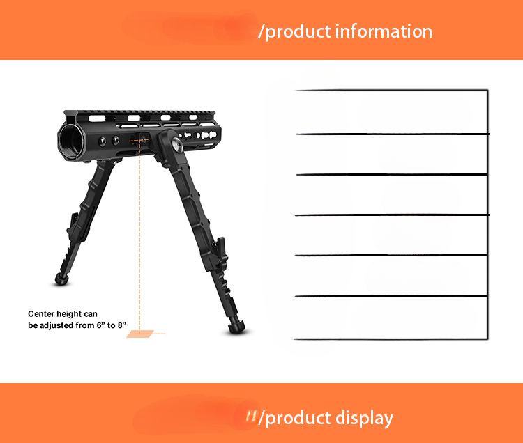V9 Split MLok Tripod, M-LOK Metal Tactical Bracket, Black Mlok Tripod_desvips.com