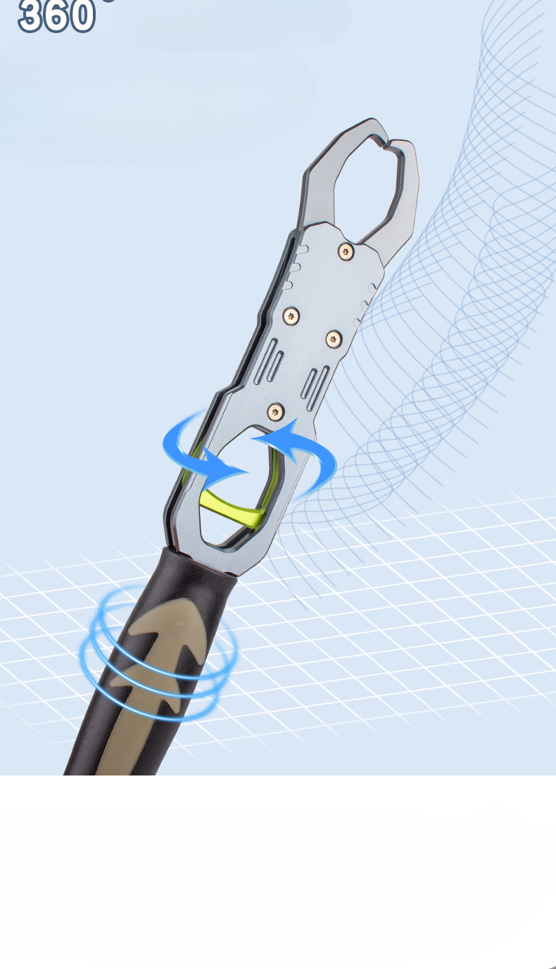 360-degree Rotating Aluminum Alloy With Symmetrical Fish Controller, Hook Extractor, Line Cutter, Fishing Pliers And Multifunctional Road Pliers._desvips.com