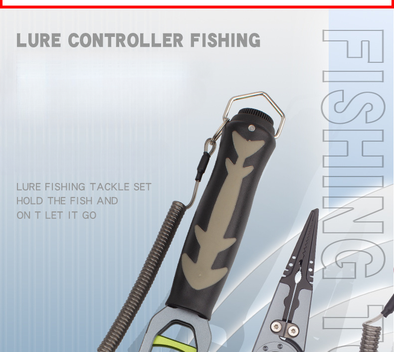 360-degree Rotating Aluminum Alloy With Symmetrical Fish Controller, Hook Extractor, Line Cutter, Fishing Pliers And Multifunctional Road Pliers._desvips.com