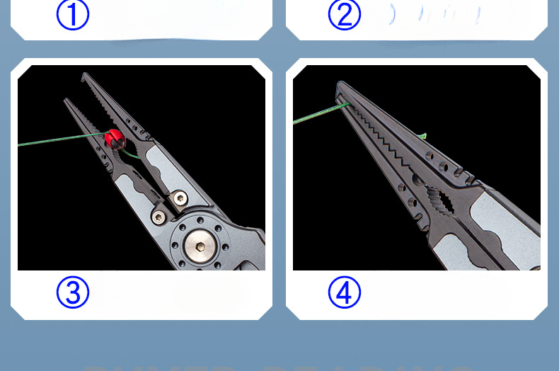 360-degree Rotating Aluminum Alloy With Symmetrical Fish Controller, Hook Extractor, Line Cutter, Fishing Pliers And Multifunctional Road Pliers._desvips.com