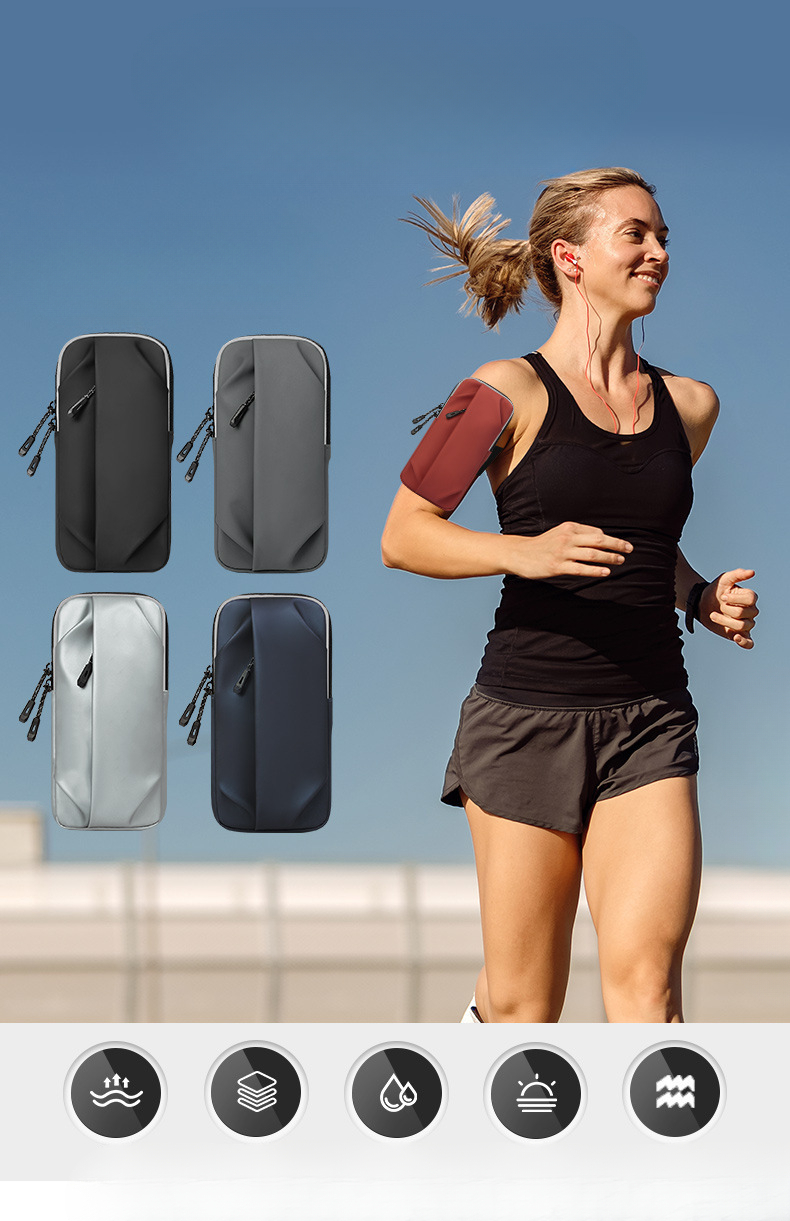 Outdoor Sports Fitness Crossbody Cycling Running Leisure Unisex Multifunctional Phone Arm Bag_desvips.com