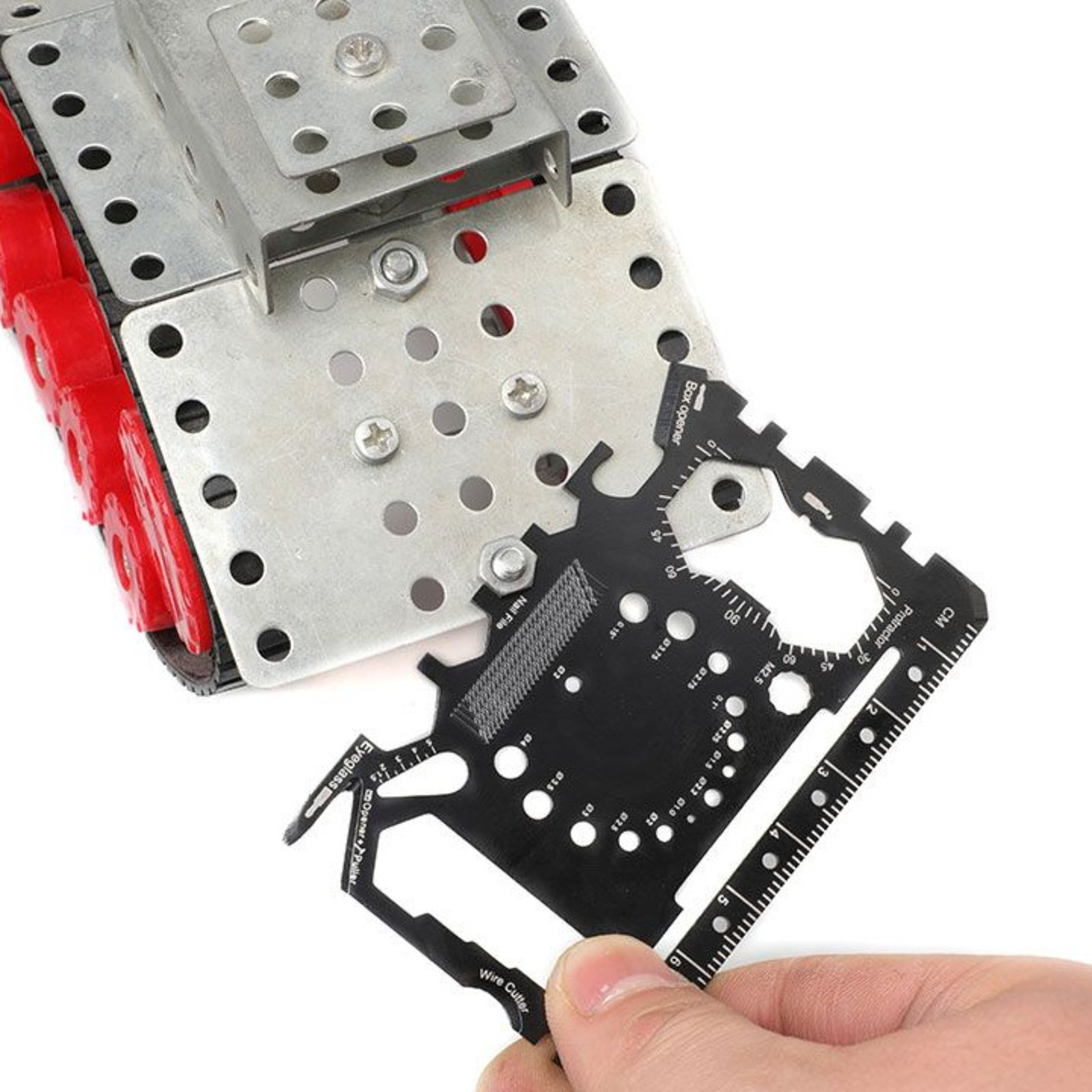 Stainless Steel Outdoor Multifunctional Card Tool Universal Utility_voghion.com