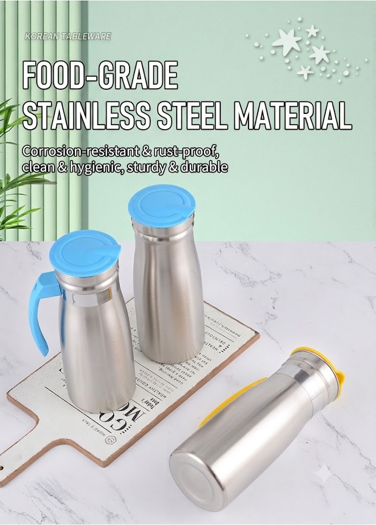 Stainless Steel Pitcher Large Capacity Cold Juice And Tea Jug_voghion.com