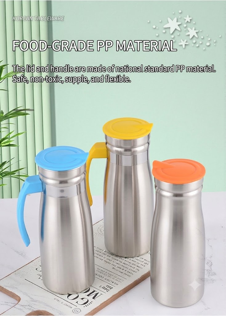 Stainless Steel Pitcher Large Capacity Cold Juice And Tea Jug_voghion.com