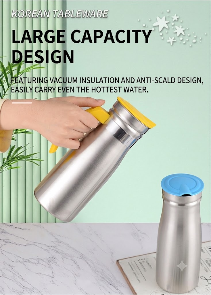 Stainless Steel Pitcher Large Capacity Cold Juice And Tea Jug_voghion.com