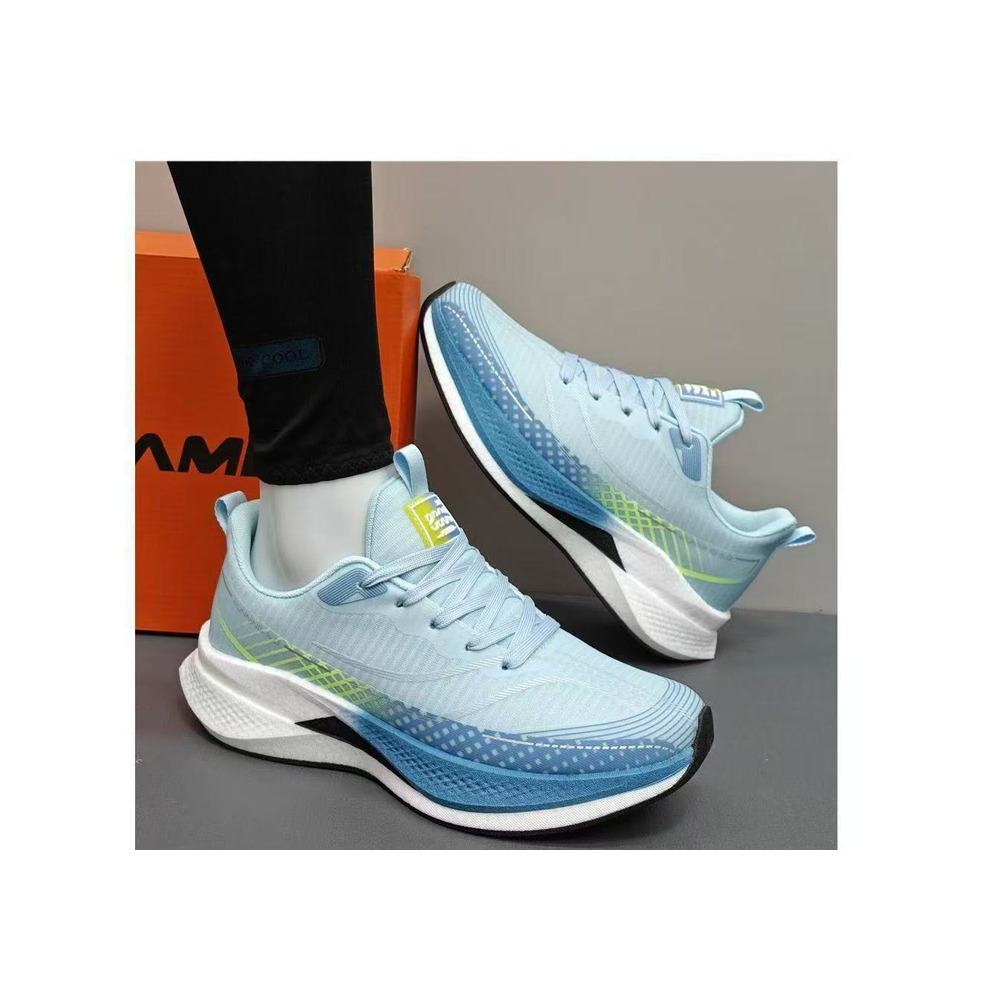 Men's Breathable Mesh Running Lightweight, Shock-absorbing, Cushioned Athletic Shoes, Suitable Spring And Summer,_desvips.com
